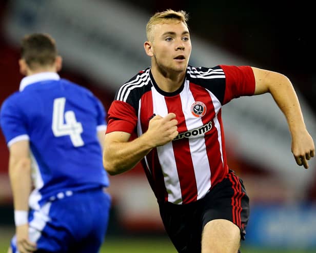 Connor Hall in action during his Sheffield United days: Simon Bellis/Sportimage