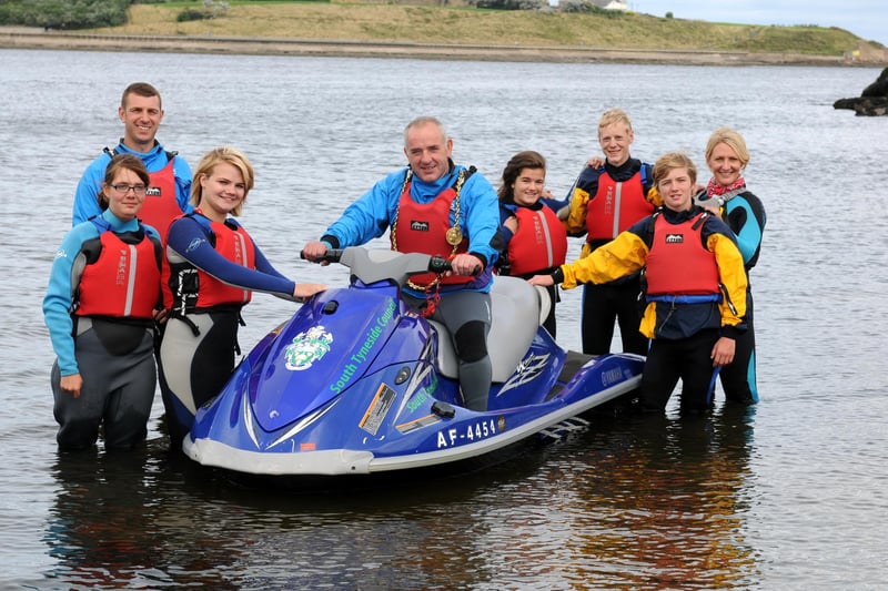 Mayor Ernest Gibson was pictured launching a water activities programme with children from Epinay School in 2013. Does this bring back happy memories?