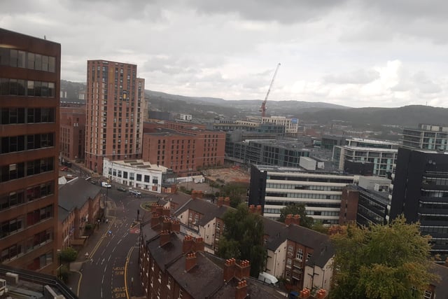The view from the upper floors of The Balance, looking out onto Broad Lane roundabout