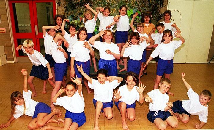 Dancers from Intake Primary School, Sheffield, who performed at the Dance and Music and Art Conference on November 25, 1998