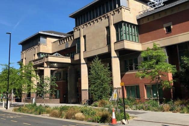 Sheffield Crown Court, pictured, has heard during an on-going trial how three Sheffield men who have allegedly been linked to guns and drugs have denied murder following a fatal shooting.