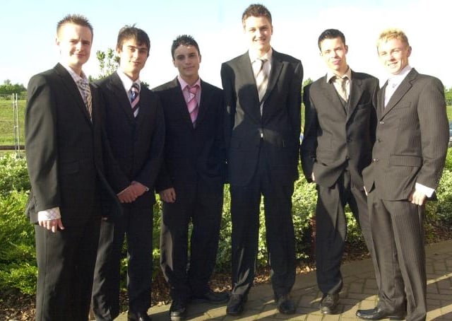 Edlington lads in suits in 2006.