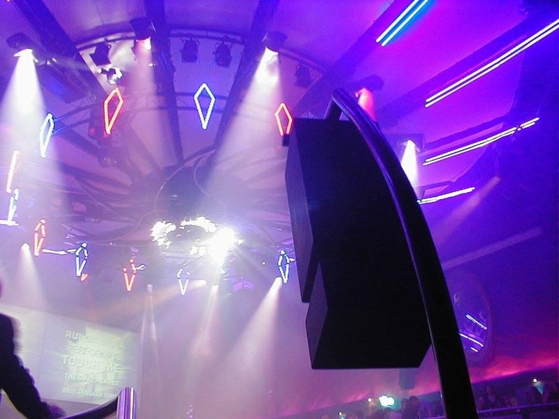 A light show at Kingdom nightclub