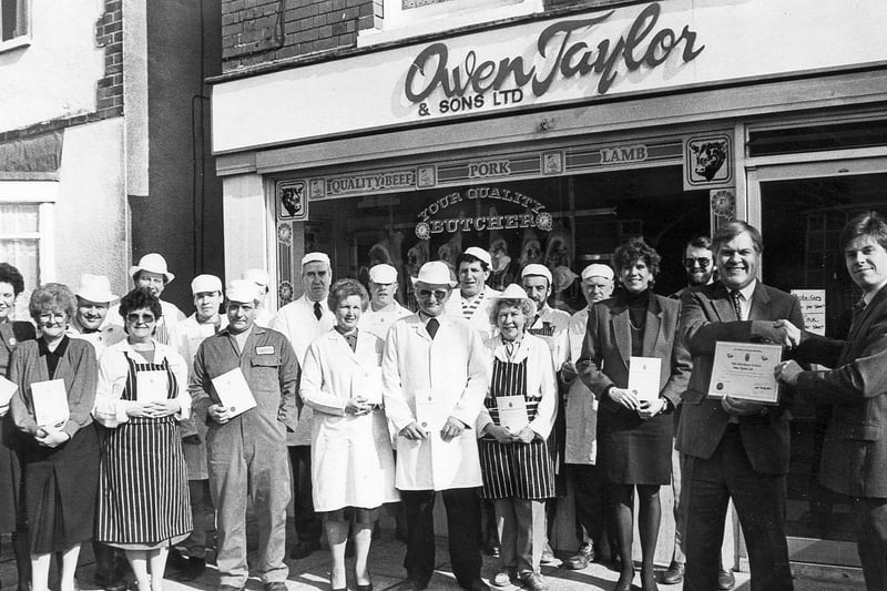 Hygiene Awards at Owen Taylor butchers, Alfreton