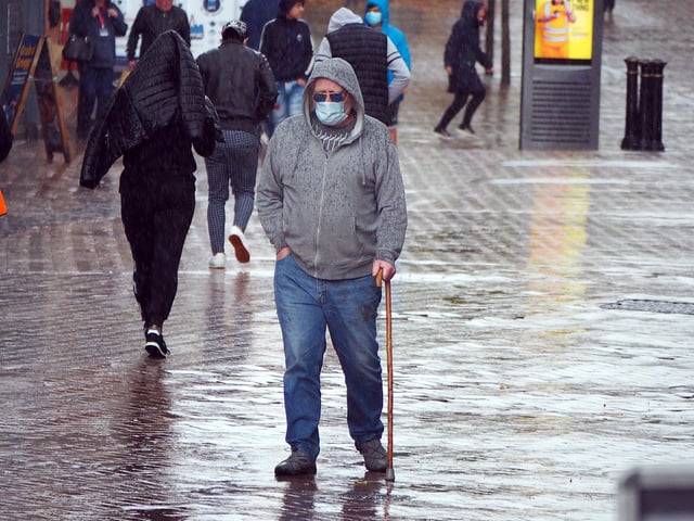 Masked shoppers took to the streets of Mansfield as normal.