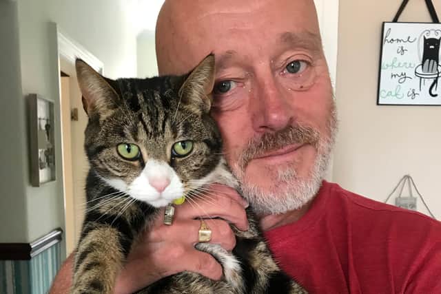 Willow and her owner Neil Tomlinson.