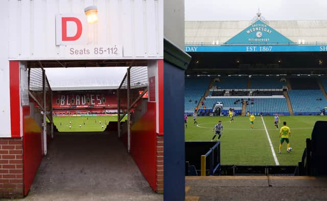 Empty stands on matchdays at Bramall Lane and Hillsborough