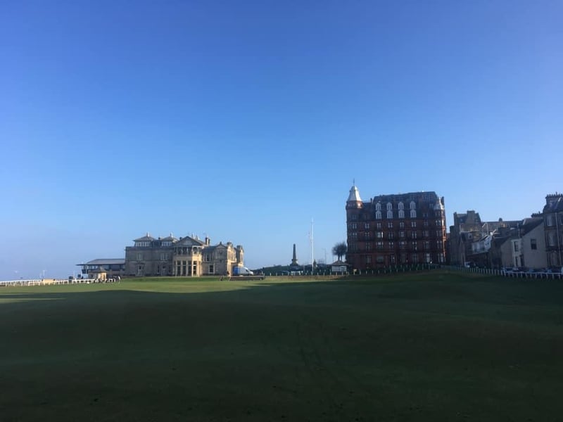 This picture of the Old Course, St Andrews, was taken by Katy Brewer.