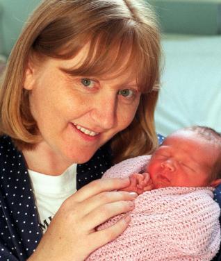Anne Marie Nash with her daughter Jessica. August 1998.