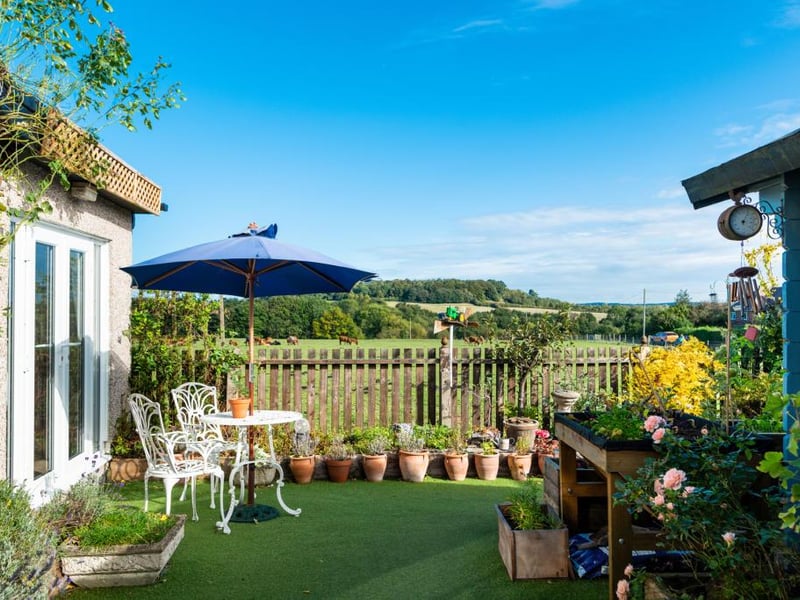 The home "benefits from having the most spectacular countryside views", according to estate agent Burchell Edwards.