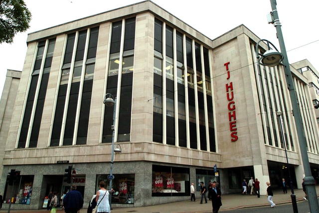 The former T J Hughes department store, High Street, Sheffield