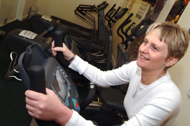 Ashfield Womens Centre provide a numerous facilities for local women. Support Worker Alison is pictured in the gym in 2008