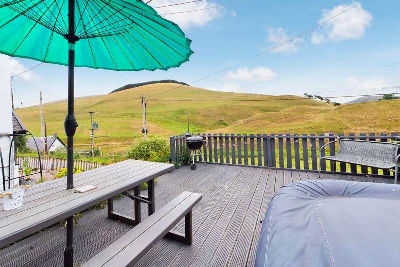Decking area makes the most of those views and there's also room for a hot tub, should you choose to indulge!