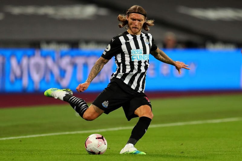 After being linked with AC Milan and scoring on debut against West Ham, it looked like Hendrick would be a real coup for Newcastle, however, Hendrick struggled to consistently deliver in the black and white. (Photo by Catherine Ivill/Getty Images)