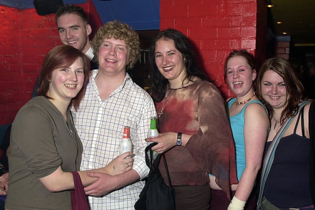 Photo of clubbers having a good time at Subway in Club EQ at Granada Road, Southsea in 2003. Picture: (031823-0033)