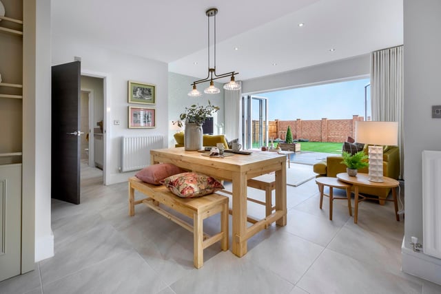 Avant Homes says "open-plan living is perfect for all the family".
