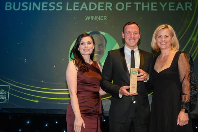 South Yorkshire Sustainability Awards. Tom Rumboll, of SYNETIQ Ltd, won the Business Leader of the Year Award