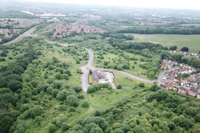 Owlthorpe Fields as seen from above