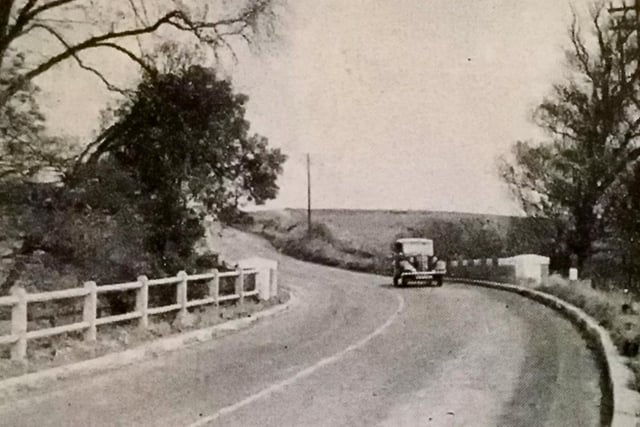 A 1959 view of the A698 from the bottom of Claxton Bank looking towards Hartlepool.  Photo: Hartlepool Museum Service.