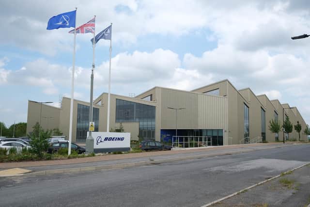 Boeing Sheffield factory on Sheffield Business Park.