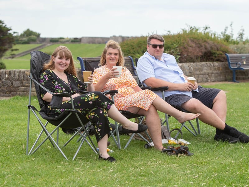 Shannon Creamer, Sue and Adam Lockyer near the Band stand, Southsea. Picture: Habibur Rahman