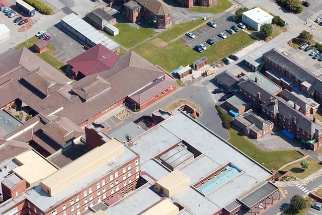 An aerial view of Hartlepool General going back more than a decade.