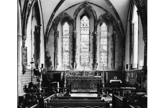 The altar at Royal Garrison Church in Old Portsmouth.