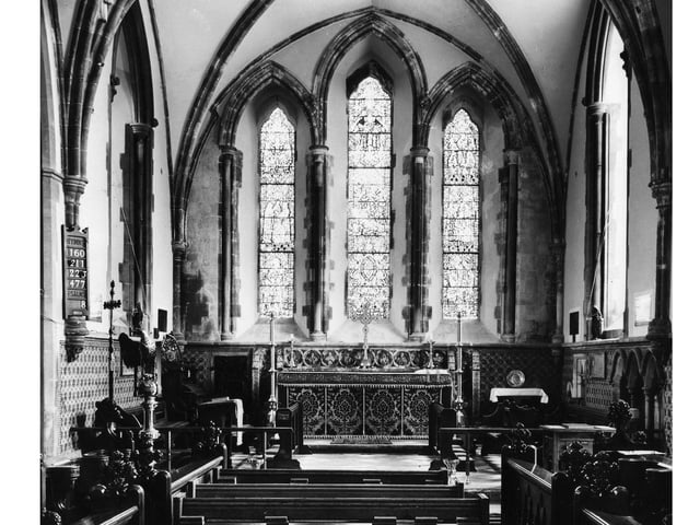 The altar at Royal Garrison Church in Old Portsmouth.
