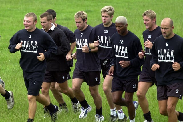 Being put through their paces at Chatsworth, again in 2000.