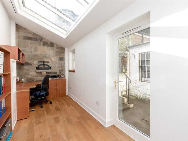 With so many of us working from home, having a separate study away from your bedroom or living room would be a dream - and this study benefits from loads of natural light and a garden access