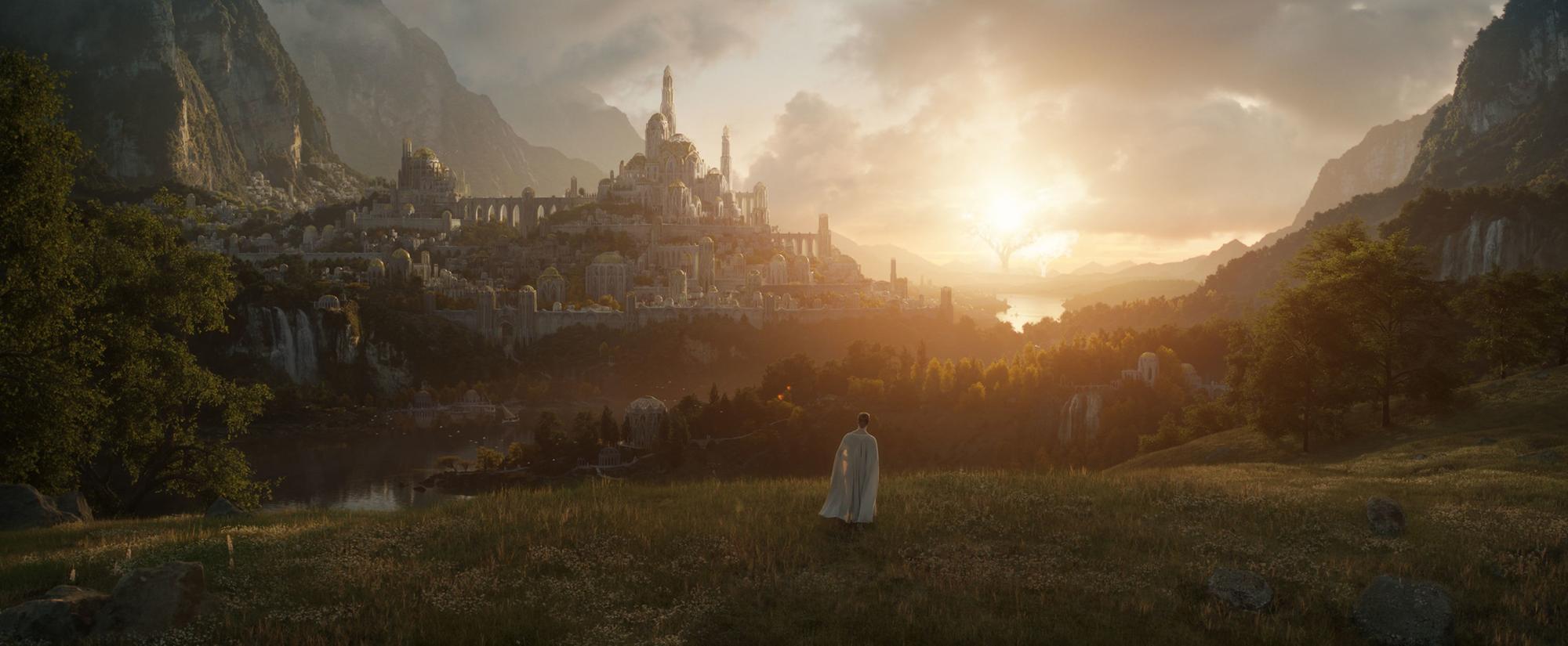 First image from the unnamed Lord of the Rings series which will debut in September 2022. Picture: Amazon Studios/PA Wire