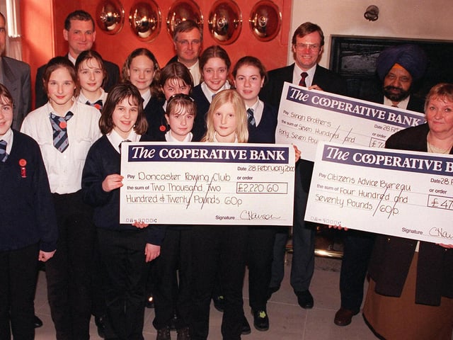 Presentation of donations to various Doncaster groups