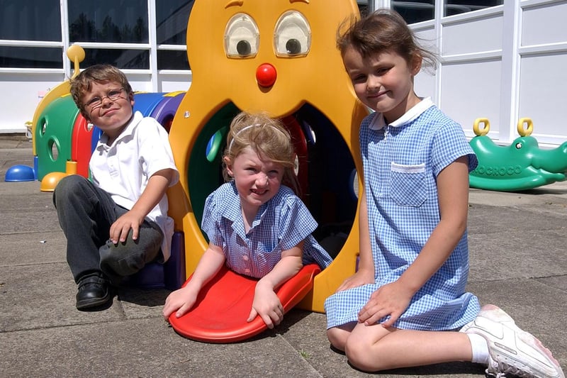 New starters at Greatham Primary in 2003.