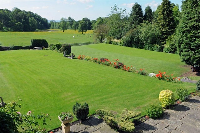 The grounds of the property extend to 2.56 acres in total, offering spectacular unspoilt views over parkland and the backdrop of the Yorkshire Dales.