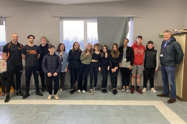 Members of the South Yorkshire Violence Reduction Unit (VRU) met youngsters learning self-defence skills at The Lew Whitehead Community Centre in Worsbrough, Barnsley