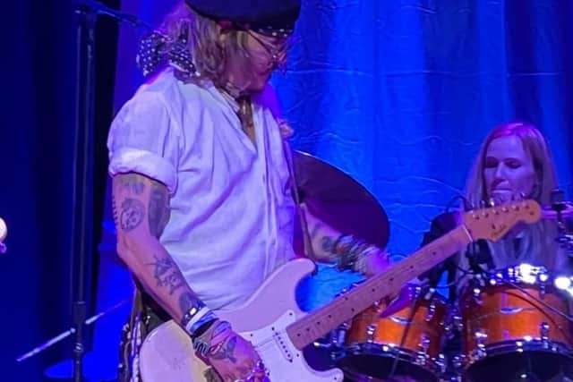 Johnny Depp at Sheffield City Hall last night. City residents have been giving their reaction to his shock appearance