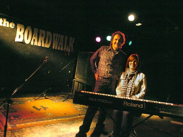 Music promoter Chris Wilson, who had a long association with the venue, and his daughter Felicity O'Brien in 2010