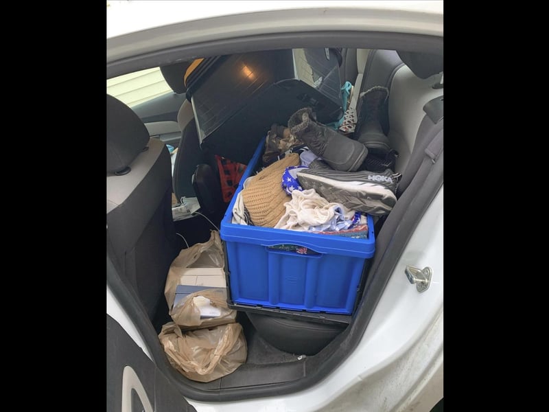 Running out of storage space in the house? Take a leaf out of Ashley's book and turn your car into a wardrobe on wheels.