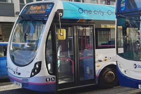 Vandals have forced Stagecoach to divert services away from Westfield tonight due to attacks on vehicles. File picture shows a bus in Sheffield city centre