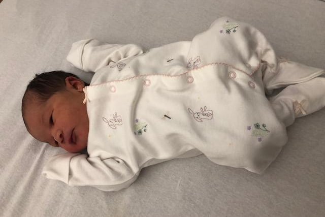 Little Myla arrived on May 1, born to parents Suzanne and NJ. With Myla initially due on April 19, Mum believes the spicy Chinese meal she had on April 30 triggered the birth in the early hours of the next day