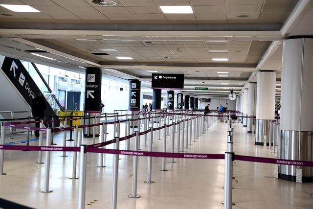 One-way systems will be in place to protect passengers at Edinburgh Airport.