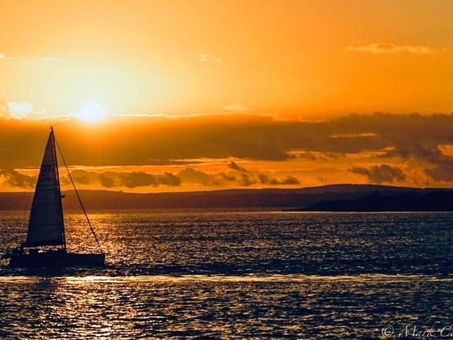 If the people of Portsmouth were given £1 every time they caught a brilliant sunset in their city, they'd surely be very wealthy.