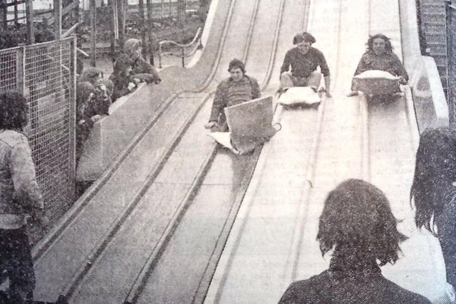 1972 was the year when the Astroslide became the latest addition to the seafront.
The Hartlepool Mail reporter at the time said: "The exotically named Astroslide is the 1972 version of the helter skelter and a more mature version of the slide in the children’s playground.
"The idea is for children to slide down the waxed fibreglass shute’ which has several bumps to add to the excitement of the downward plunge."