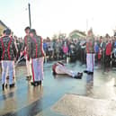Sword dance performed on Boxing Day in Grenoside, Sheffield.