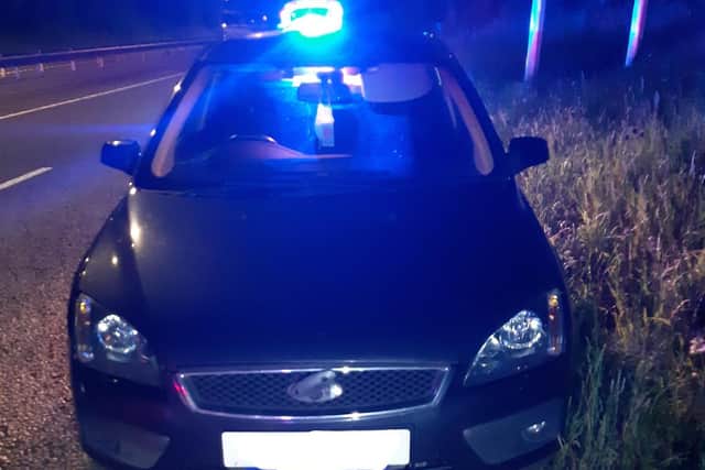 A car stopped on the Dearne Valley Parkway had been involved in a hit-and-run in Sheffield