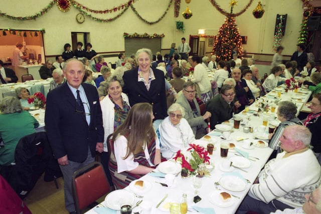 A Christmas party at the Nookside Centre, Grindon. Can you spot anyone you know in this 1993 photo?