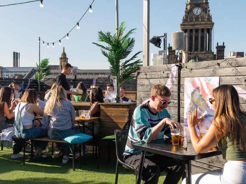 Previously known as The Rooftop at East Parade, the hidden city centre rooftop bar has become known for DJs and cocktails in the sun. 📍27 Park Cross St, Leeds LS1 2QH