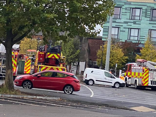 Fire crews outside the Premier Inn in Doncaster this morning. (Photo: Gary McLelland).
