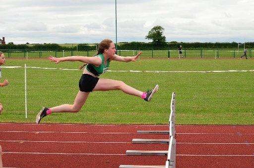 Young Worksop Harrier Emily Race is pictured learning her trade during her rise up the national rankings.
