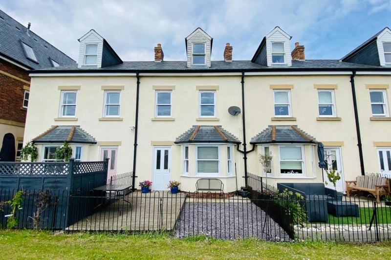 This three bed townhouse has fantastic sea views. It is located on Marquess Point in Seaham and is on the market with Kimmitt and Roberts for £289,950.